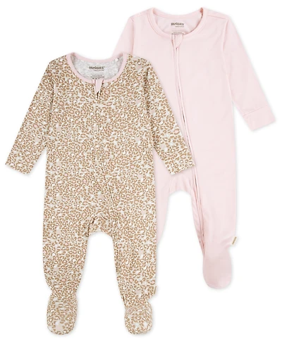 Huggies Baby Girls 2-Pack Crewneck Coverall