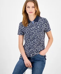 Nautica Jeans Women's Snow Dot Polo Shirt