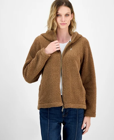 Nautica Jeans Women's Zippered Fleece Jacket