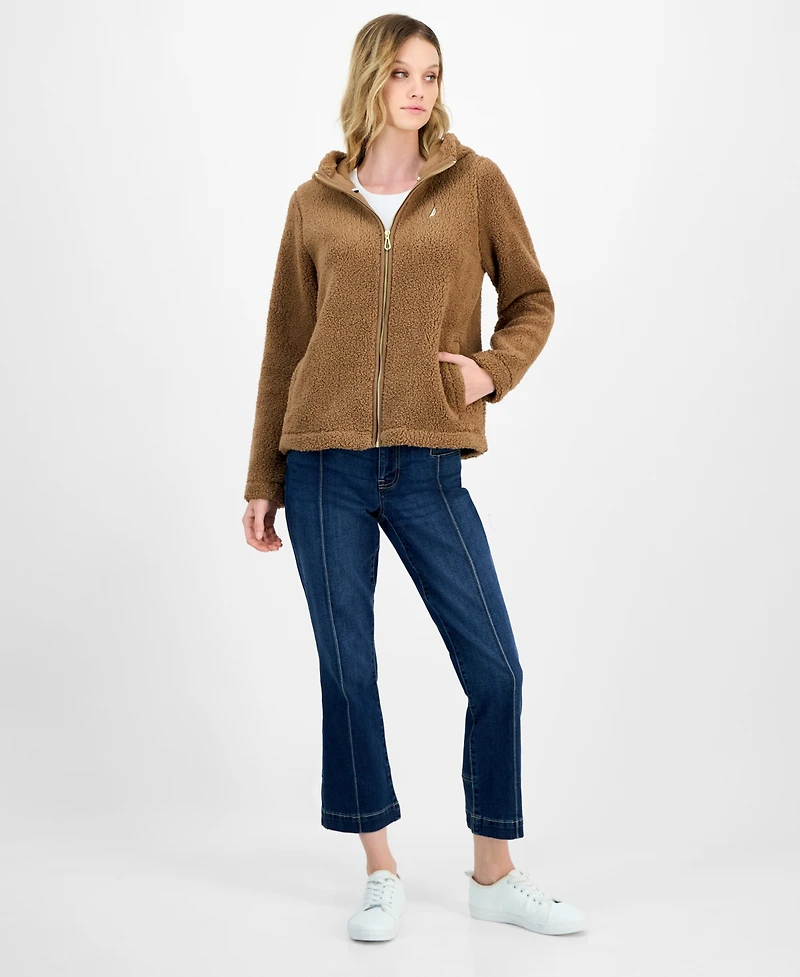 Nautica Jeans Women's Zippered Fleece Jacket