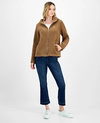 Nautica Jeans Women's Zippered Fleece Jacket