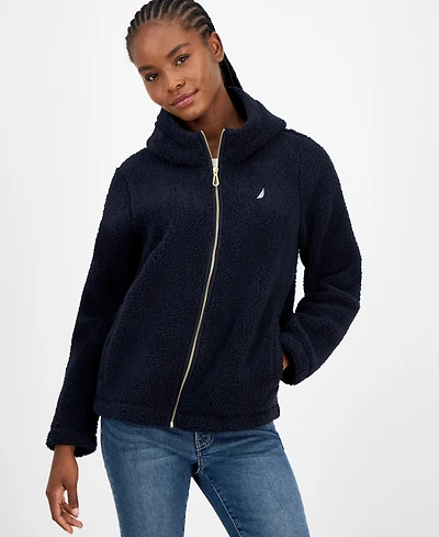 Nautica Jeans Women's Zippered Fleece Jacket