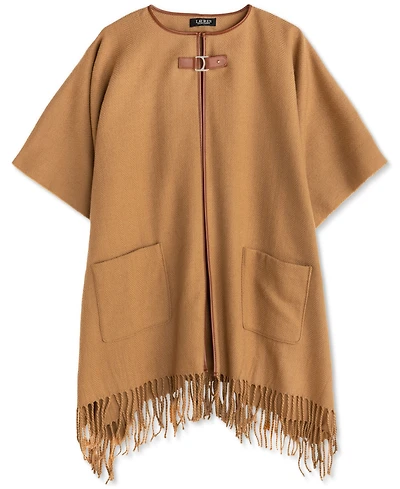 Lauren Ralph Equestrian-Buckle Ruana