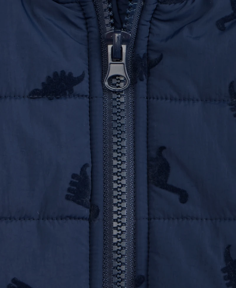 First Impressions Baby Boys Hooded Dino-Flocked Jacket, Macy's Exclusive