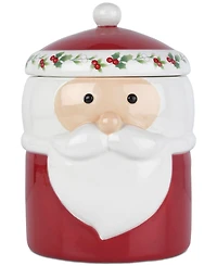 Winterberry Santa Lidded Canister