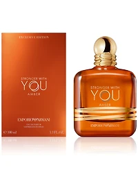 Giorgio Armani Men's Stronger With You Amber Eau de Parfum, 3.3 oz., Created For Macy's
