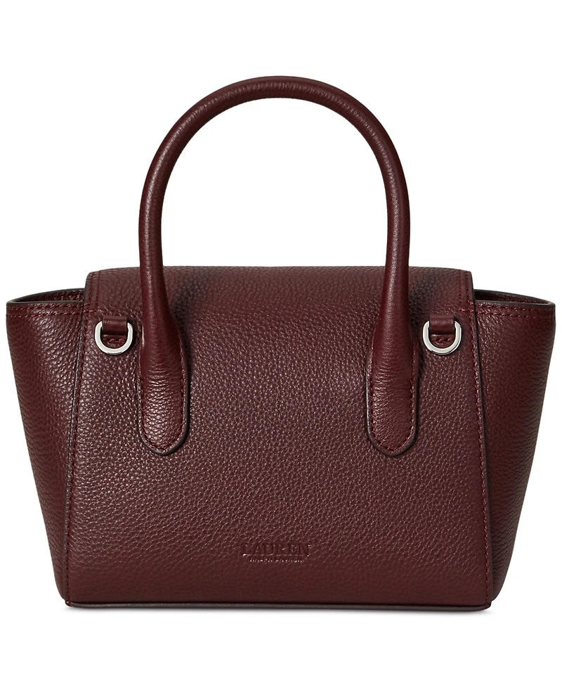 Lauren Ralph Lauren Tanner Small Pebbled Leather Satchel