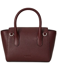 Lauren Ralph Lauren Tanner Small Pebbled Leather Satchel