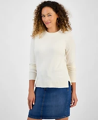 Style & Co Petite Crew-Neck Sweater, Created for Macy's