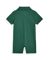 Polo Ralph Lauren Baby Boys Interlock Short Sleeve One Piece Shortall