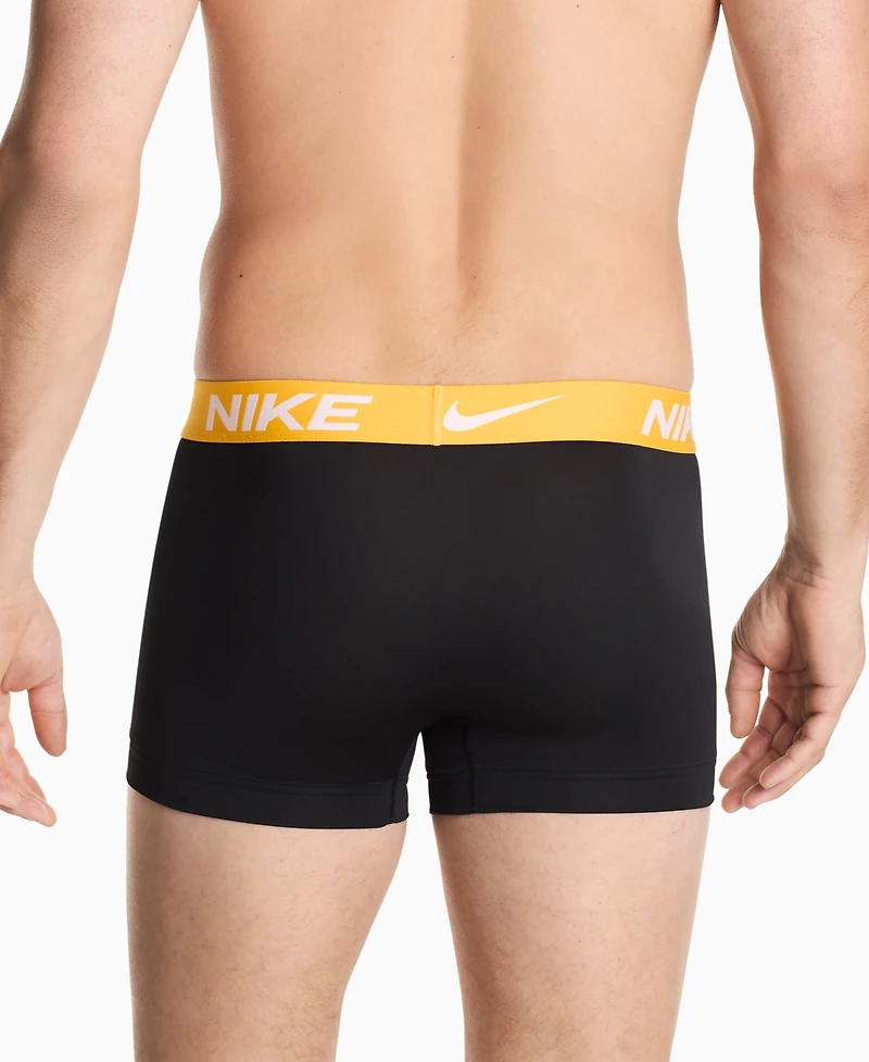 Nike Men's 3-Pack Dri-fit Essential Micro Trunk - Black
