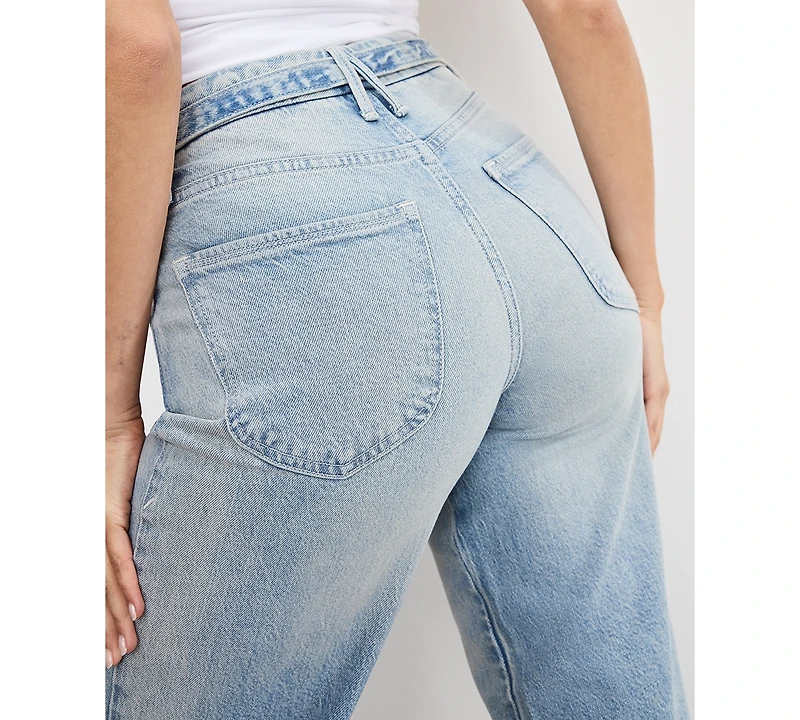 Good American Women's Palazzo Cropped Jeans