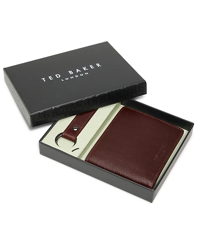 Ted Baker 2-Piece Brockwell Bi-Fold Wallet and Keychain Set