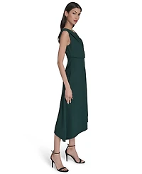 Vince Camuto Women's Signature Stretch Crepe Midi Dress