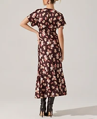 Astr the Label Women's Talyha Short-Sleeve A-Line Dress