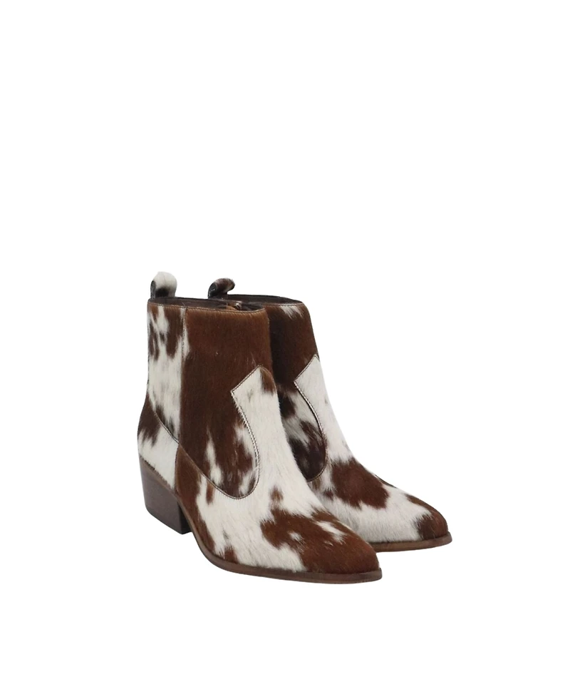 Stivali New York Women's Nomad Cowhide Leather Cowboy Booties