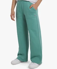 Champion Big Girls Cotton-Blend Fleece Wide-Leg Pants