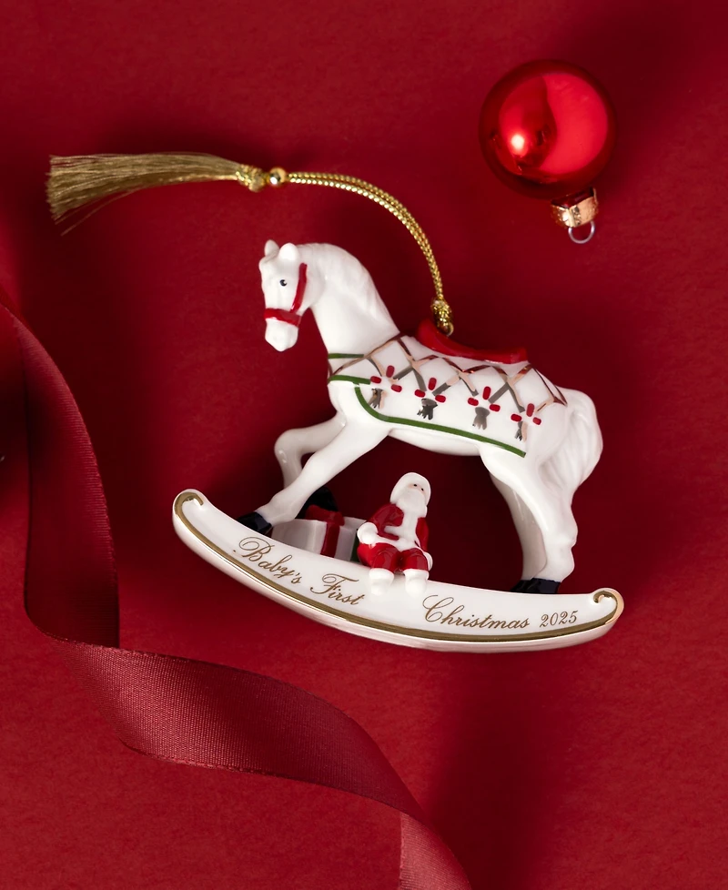 Villeroy & Boch 2025 Christmas Classics Annual Rocking Horse Ornament