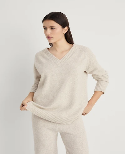 Mango Women's V-Neck Knit Sweater