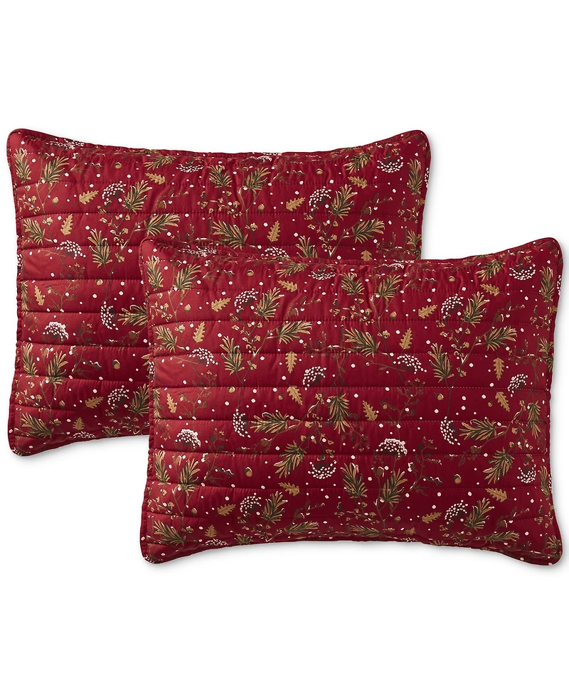 Seventh Studio Ivvy Botanical-Print Pinsonic Microfiber -Pc. Quilt Set