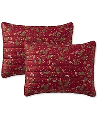 Seventh Studio Ivvy Botanical-Print Pinsonic Microfiber -Pc. Quilt Set