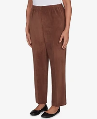 Alfred Dunner Women's Classic Corduroy Elastic Waist Short Length Pants