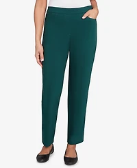 Alfred Dunner Women's Classic Allure Fitted Stretch Medium Length Pants