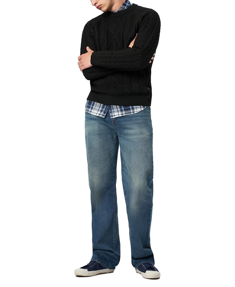 Buffalo David Bitton Men's Easy Fit Straight Ruffer Jeans