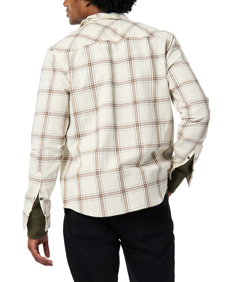 Buffalo David Bitton Men's Sago Regular Fit Plaid Pattern Shirt