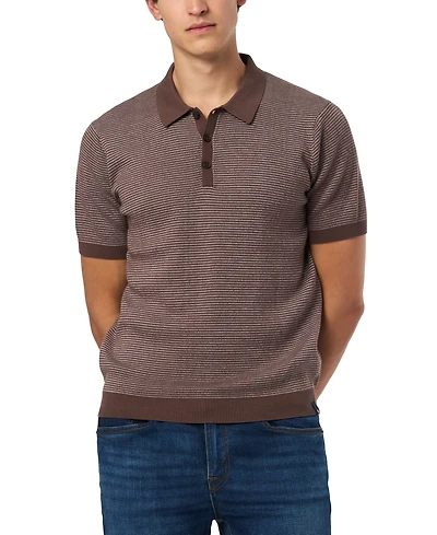 Buffalo David Bitton Men's Walbert Ribbed Polo Shirt
