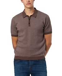 Buffalo David Bitton Men's Walbert Ribbed Polo Shirt