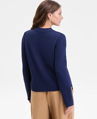 On 34th Women's Long Sleeve Crewneck Sweater, Macy's Exclusive