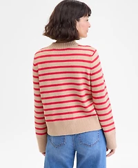 On 34th Women's Long Sleeve Crewneck Sweater, Macy's Exclusive