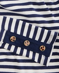 On 34th Women's Button-Cuff Boatneck Top, Macy's Exclusive
