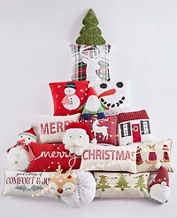 Levtex White Pine Applique Decorative Pillow, 18" x 18"