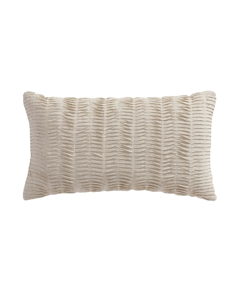 Levtex Spencer Plaid Textured Decorative Pillow, 12" x 22"