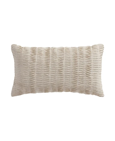 Levtex Spencer Plaid Textured Decorative Pillow, 12" x 22"