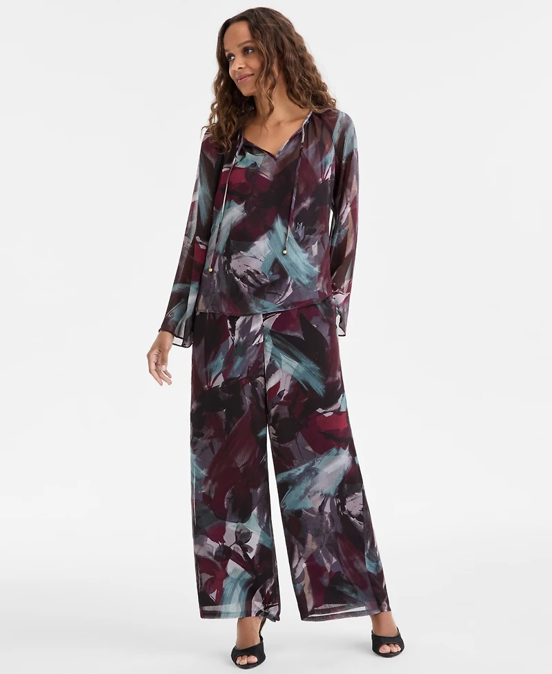I.n.c. International Concepts Petite Tie-Front Top, Macy's Exclusive