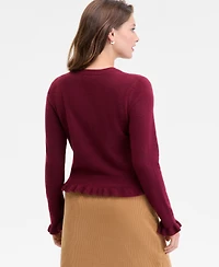 On 34th Women's Ruffle-Hem Cardigan, Macy's Exclusive