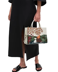 Radley London Woodland Wander Small Leather Zip Top Grab Bag