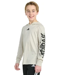 adidas Big Boys Hooded Camo Lineage T-Shirt
