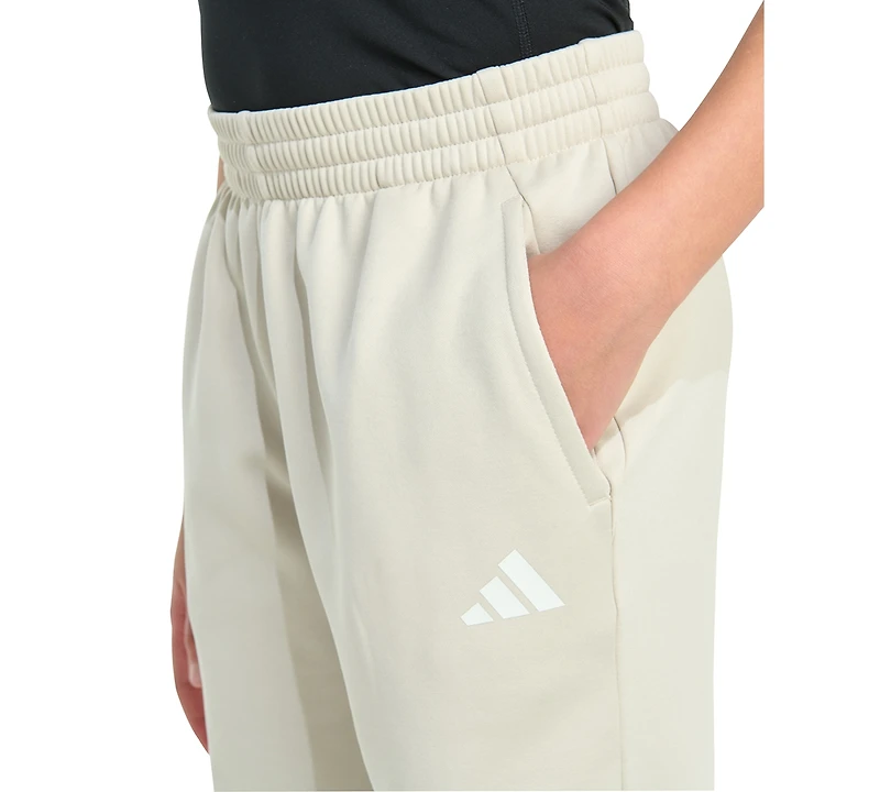 adidas Big Boys Elastic Waistband 3-Stripe Jogger Pants