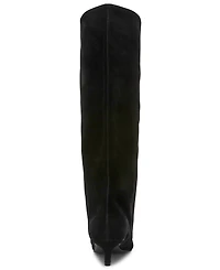 Steve Madden Women's Luca Wide-Calf Slouchy Kitten-Heel Dress Boots