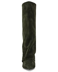 Steve Madden Women's Luca Slouchy Kitten-Heel Dress Boots