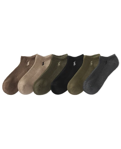 Polo Ralph Lauren Men's 6-Pack Performance Sport Low Cut Socks