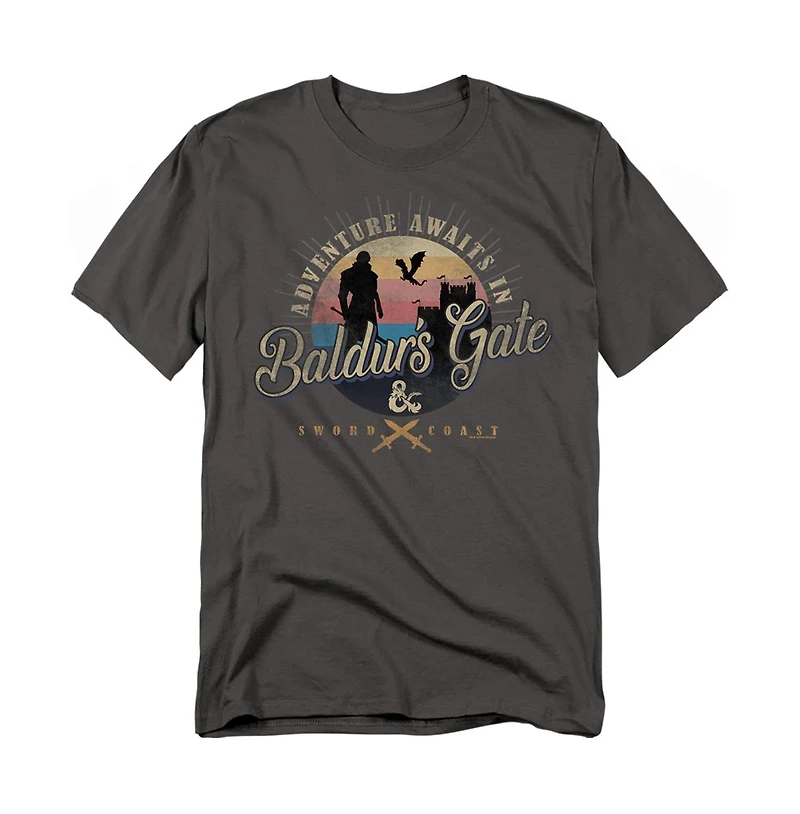 Logovision Men's Dungeons And Dragons Adventure Awaits T-Shirt
