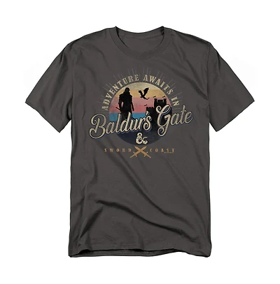 Logovision Men's Dungeons And Dragons Adventure Awaits T-Shirt