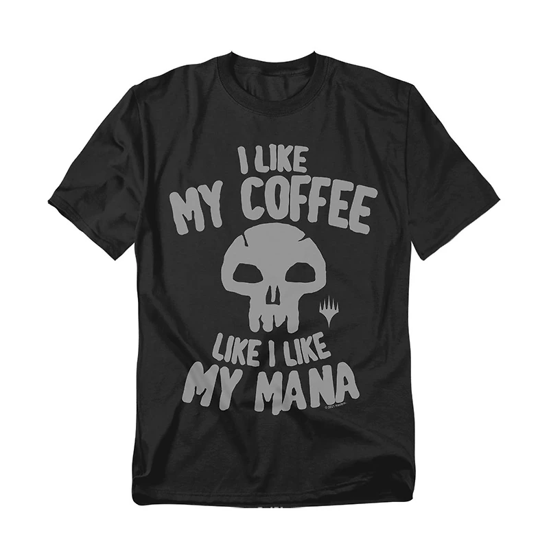 Logovision Men's Magic The Gathering Black Mana T-Shirt