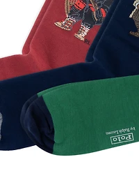 Polo Ralph Lauren Men's 3-Pack Assorted Bears Socks Giftbox