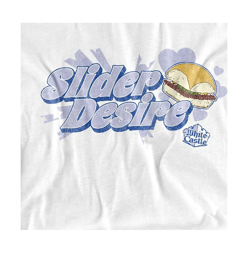 Logovision Men's White Castle Slider Desire T-Shirt